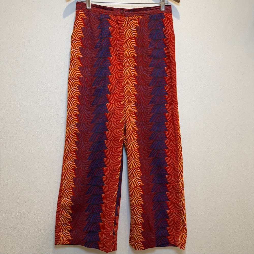 Sika X Wide Leg Boho Woman’s Pants size 6 by Anthropology 100% cotton
